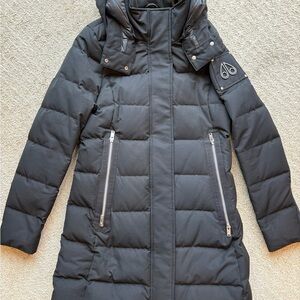 Moose Knuckles Black Puffer Jacket